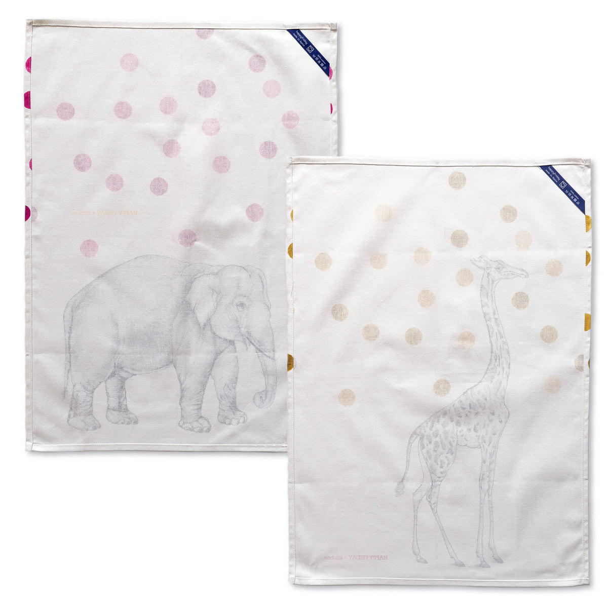 Lot de 2 torchons de cuisine Savanna 70 x 50 cm