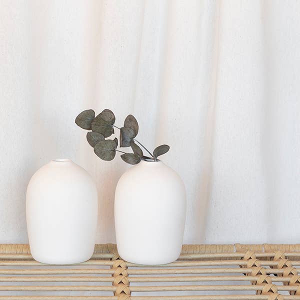 Vase 14cm BIO: Blanc
