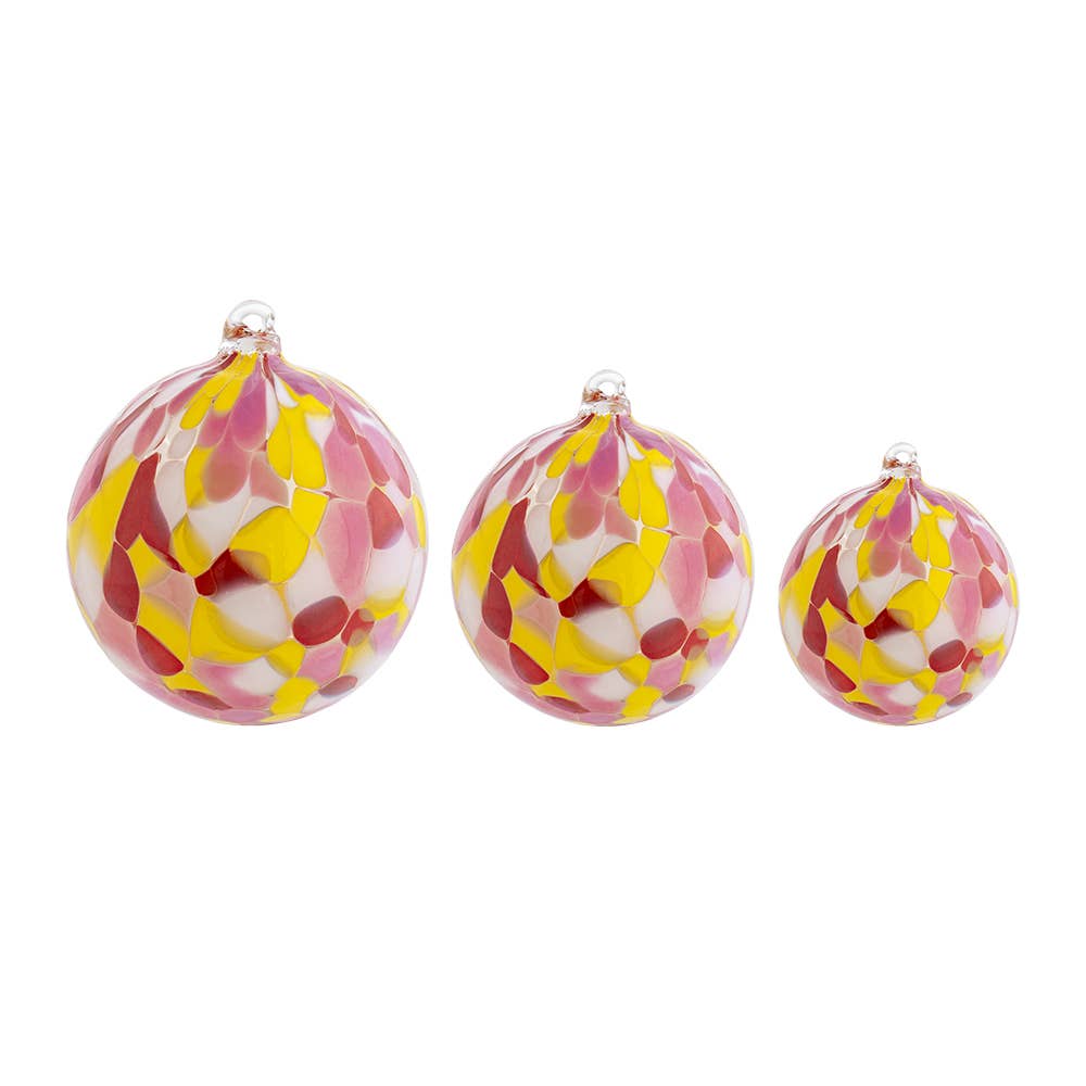 Boule de Noël en verre Ø10 ALMA: Rouge