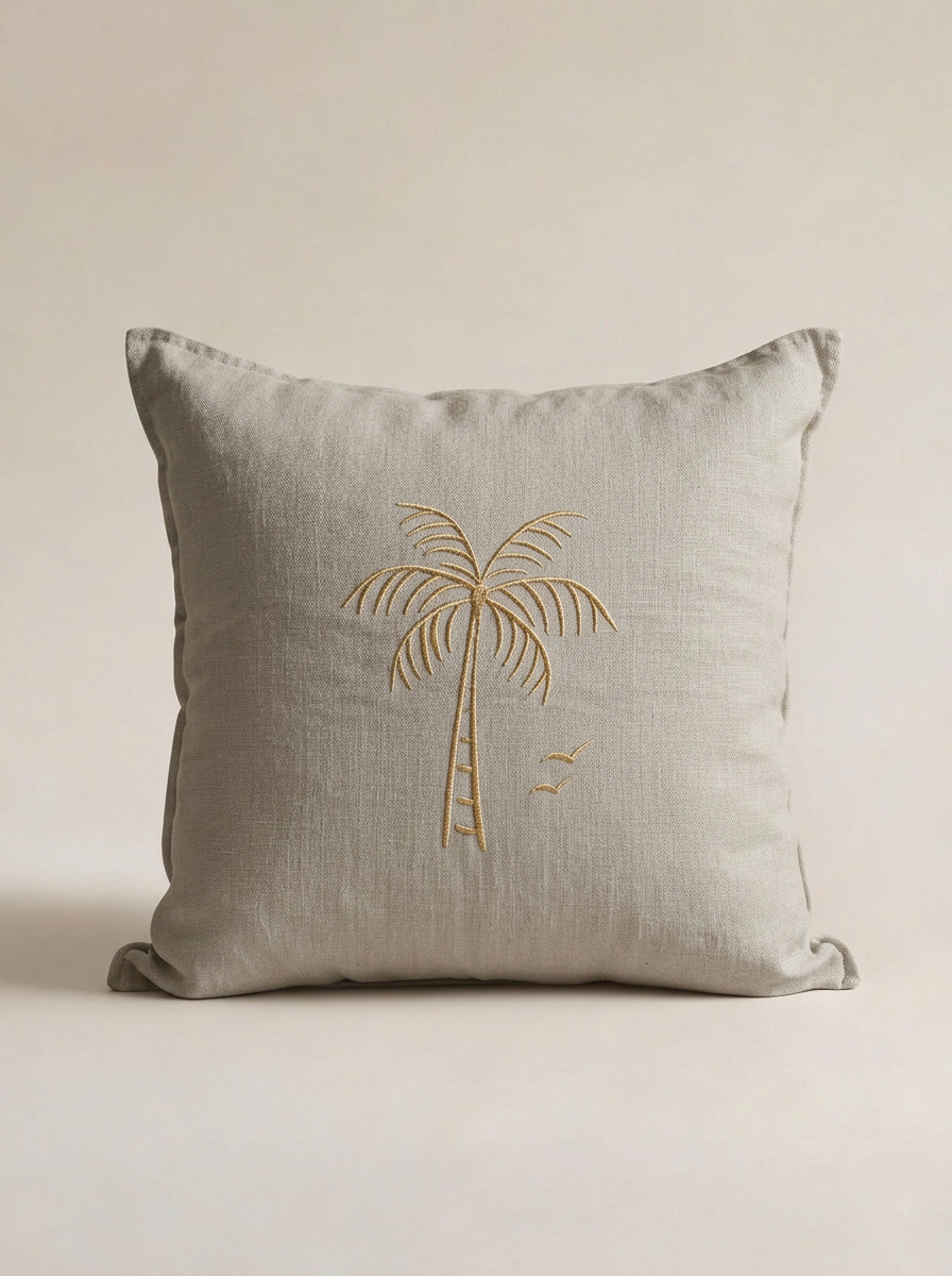 Housse de coussin, Tropical: Blanc