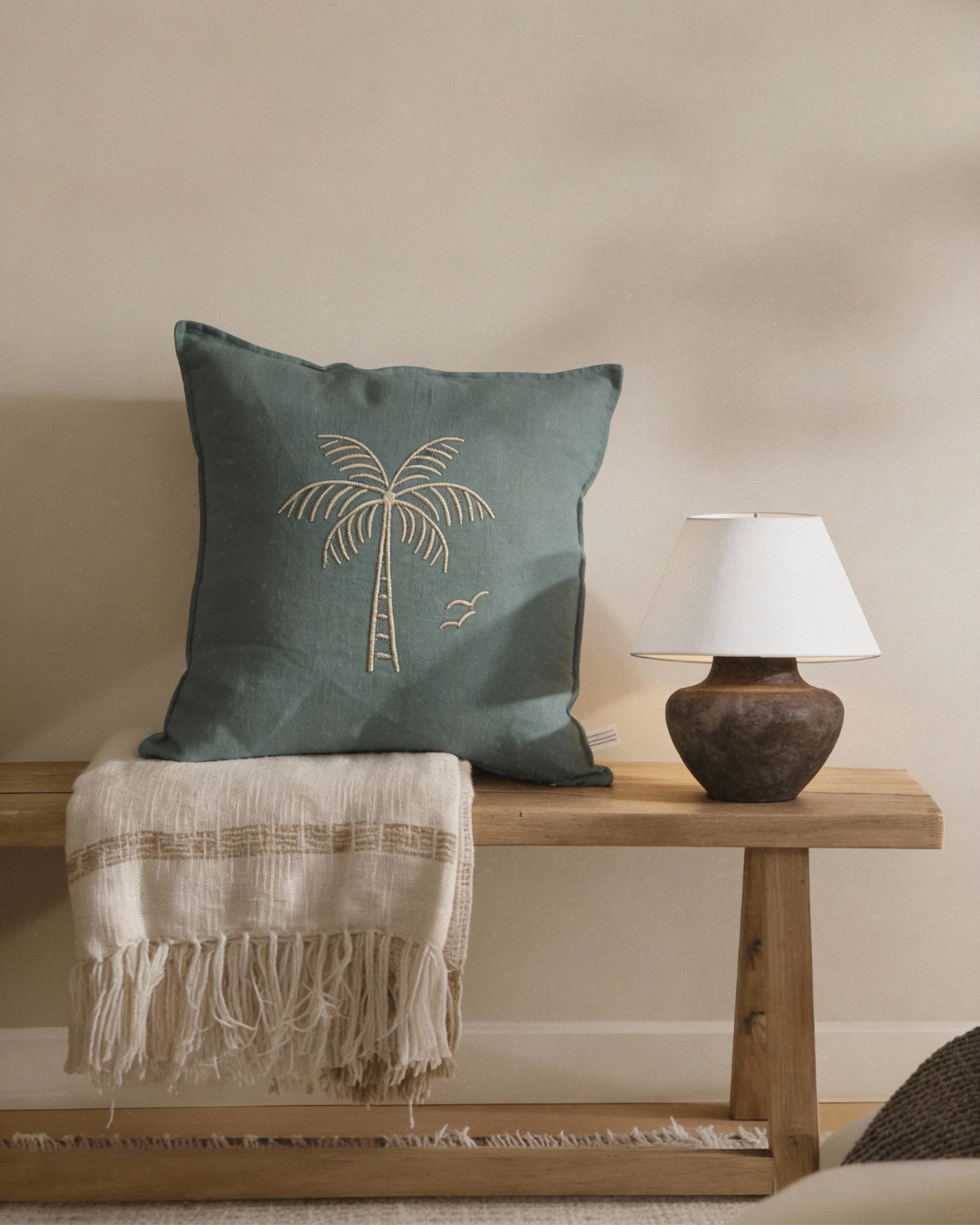 Housse de coussin, Tropical: Blanc