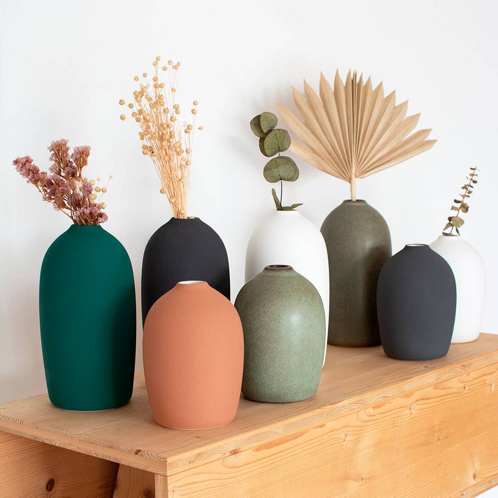 Vase 14cm BIO: Blanc