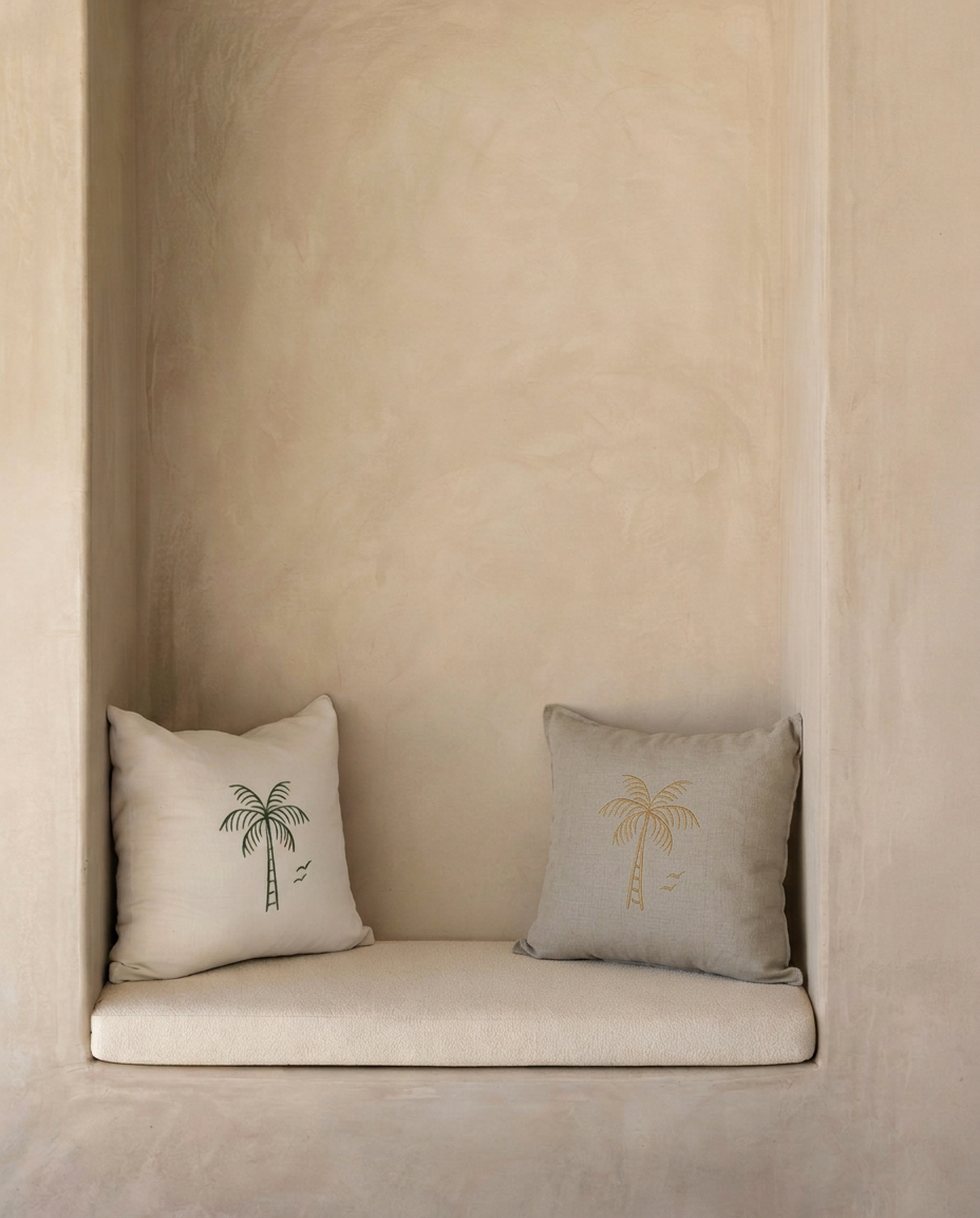 Housse de coussin, Tropical: Blanc
