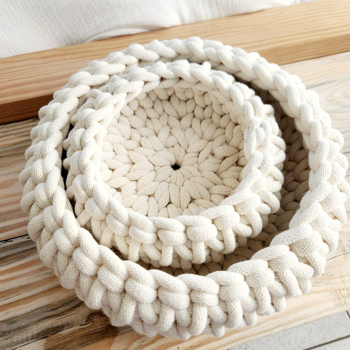 Corbeille ronde : Sable / S