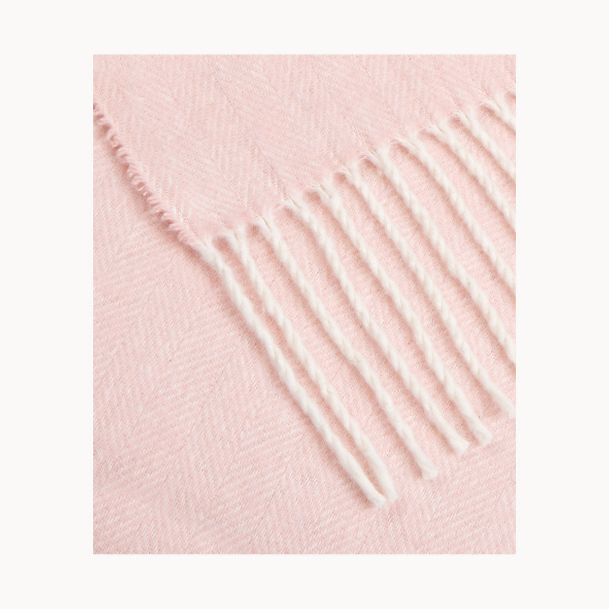 Super Soft Babele Herringbone - Plaid en Coton Recyclé: Vin Rouge