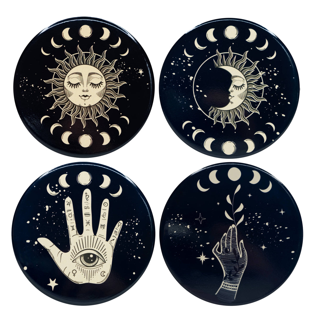 Sous-verres en céramique (Set de 4)- Tarot