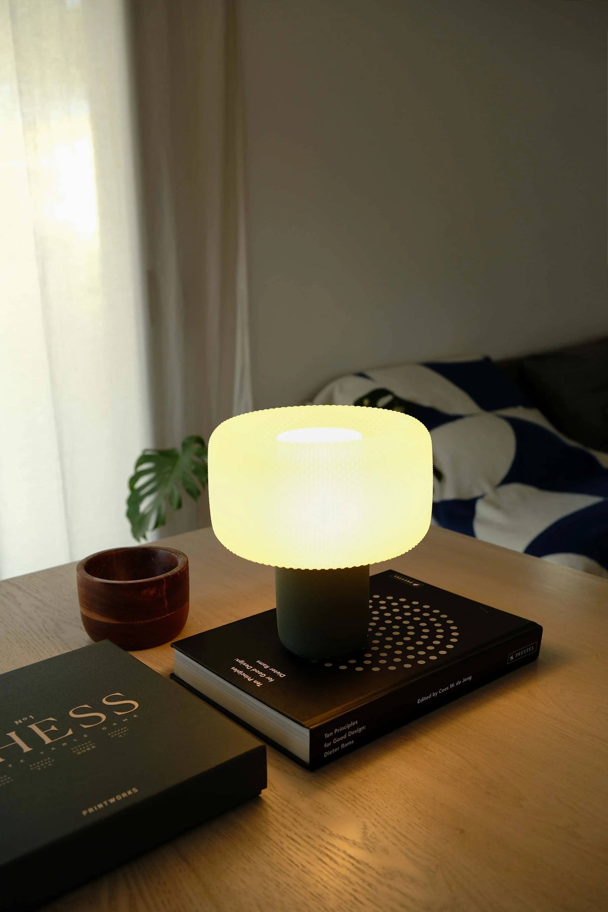 Lampe champignon  Verte