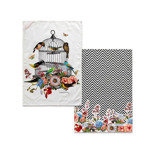 Lot de 2 torchons de cuisine Hanging Garden 70 x 50 cm