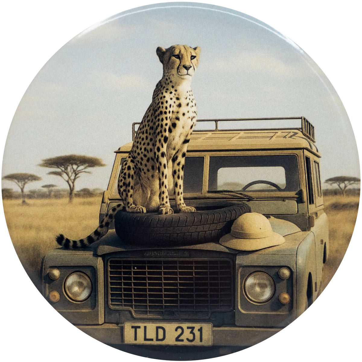 Sous-verres en céramique (Set de 4)- Safari