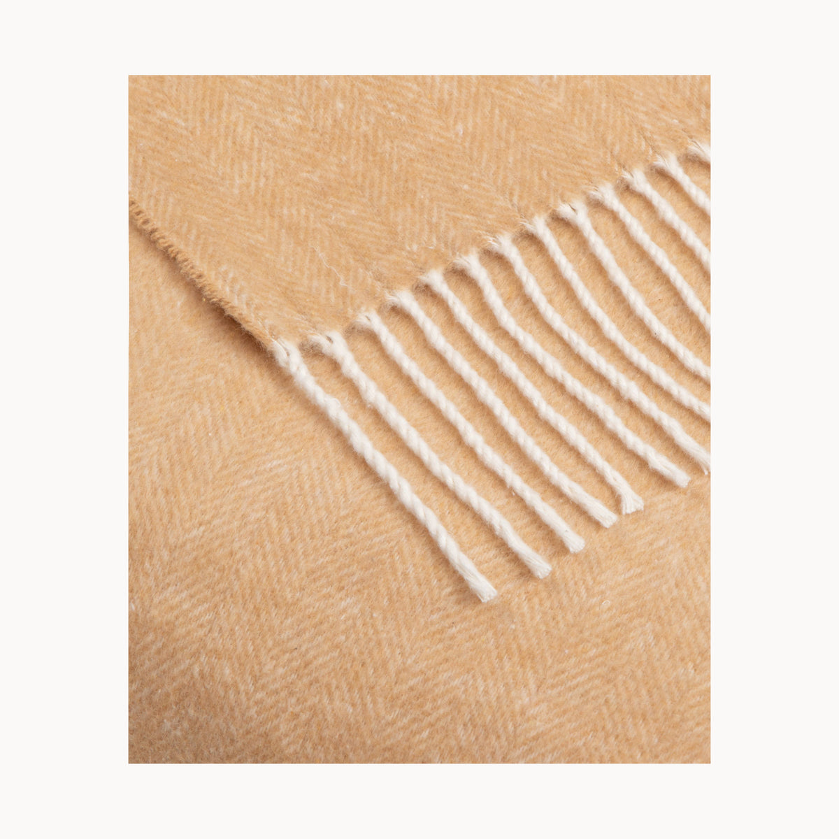 Super Soft Babele Herringbone - Plaid en Coton Recyclé: Vin Rouge