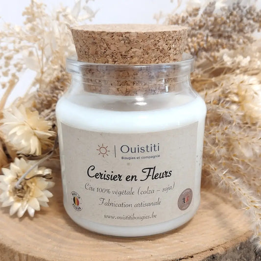 Bougie Parfumée Cerisier en Fleurs - Cire végétale - 150 g
