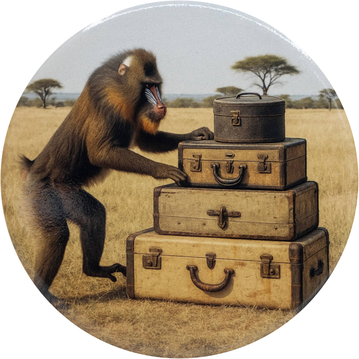 Sous-verres en céramique (Set de 4)- Safari