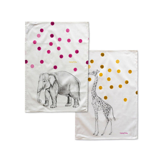 Lot de 2 torchons de cuisine Savanna 70 x 50 cm
