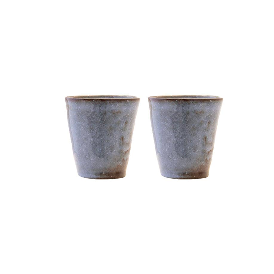 Ensemble de 2 Tasses à Café Expresso BREEZY: Azul