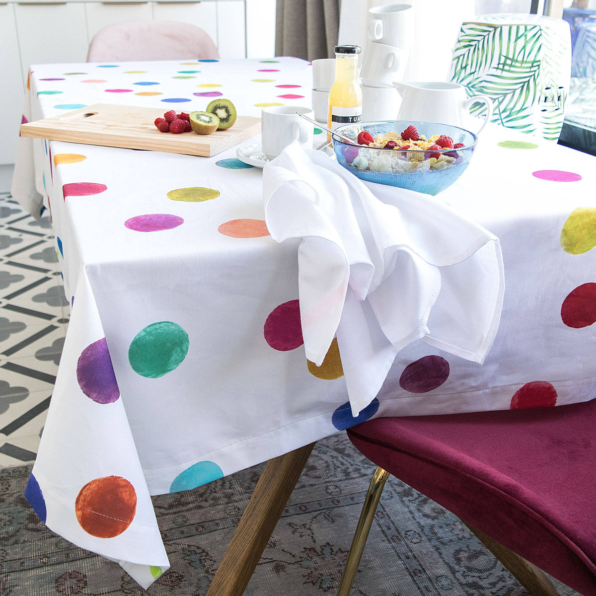 Nappe Confetti: 150 x 150 cm