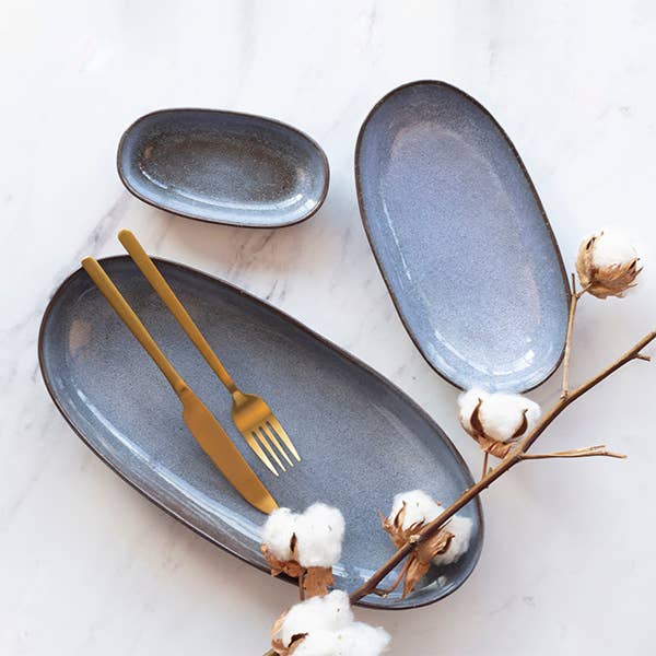 Plat ovale 24 cm BREEZY: Azul