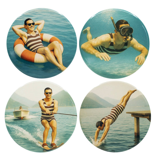 Sous-verres en céramique- Plein Soleil