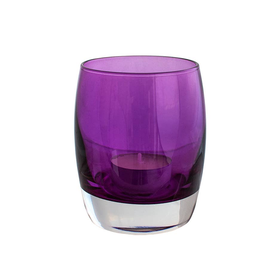 Bougeoir en Verre T-light ATLAS: Lilas