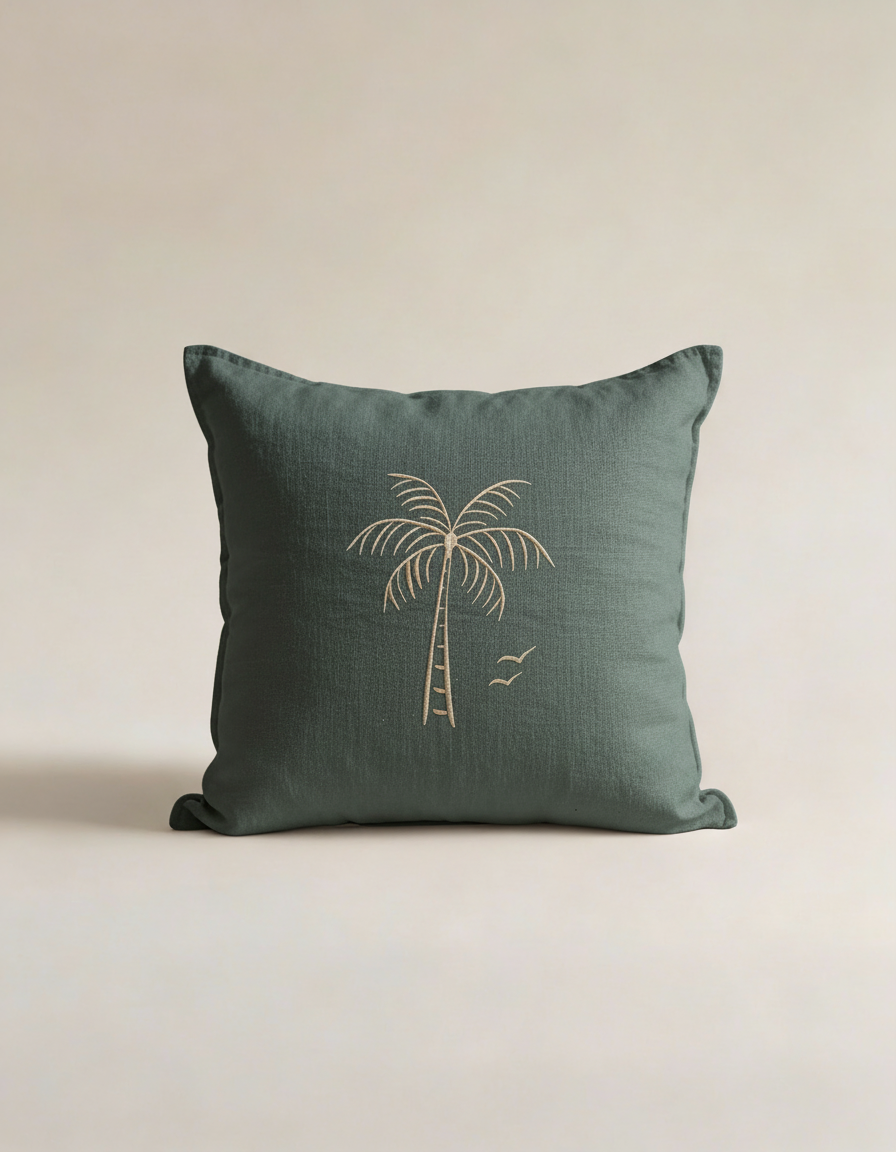 Housse de coussin, Tropical: Blanc