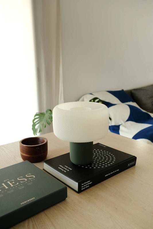Lampe champignon  Verte
