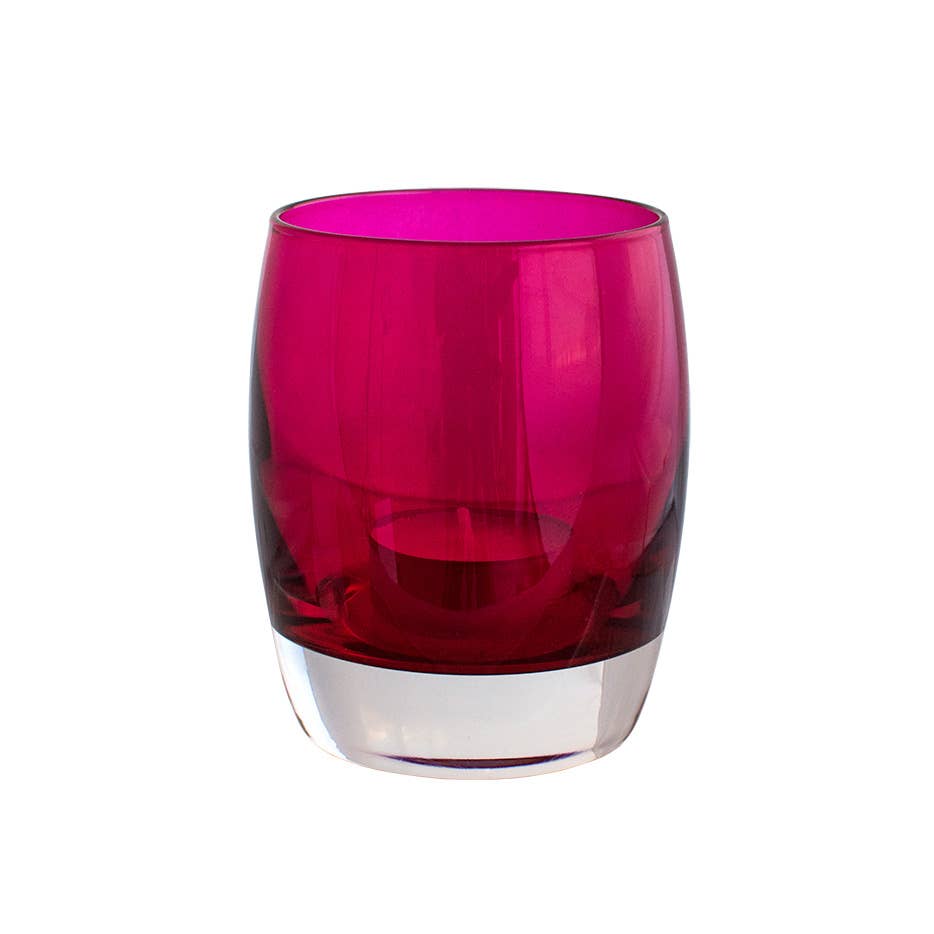 Bougeoir en Verre T-light ATLAS: Ruby
